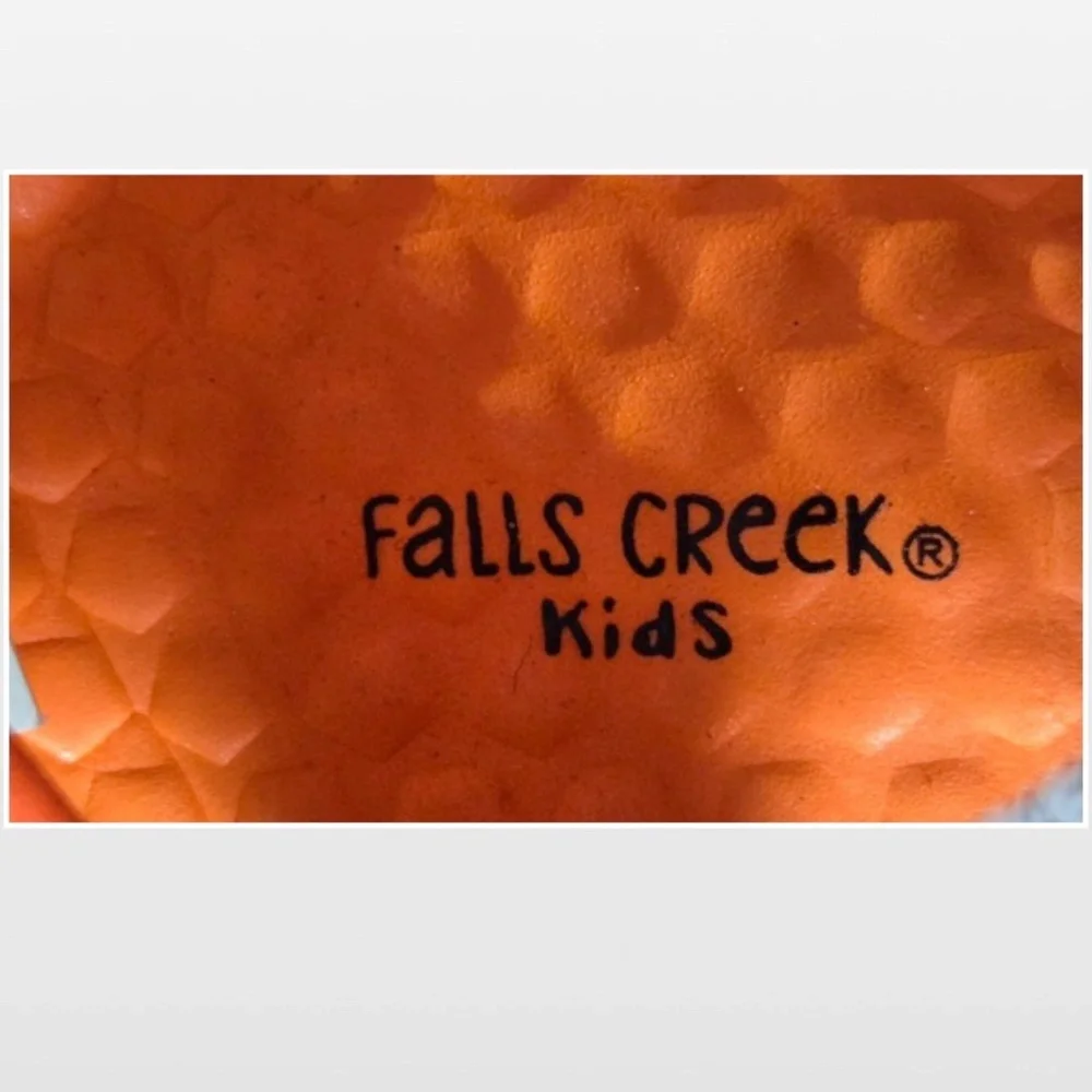 New Falls Creek Shoes Kids Size 6 Orange Grey Active Sport Sandals NWT